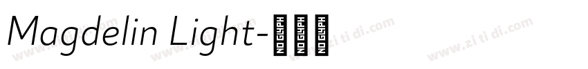 Magdelin Light字体转换